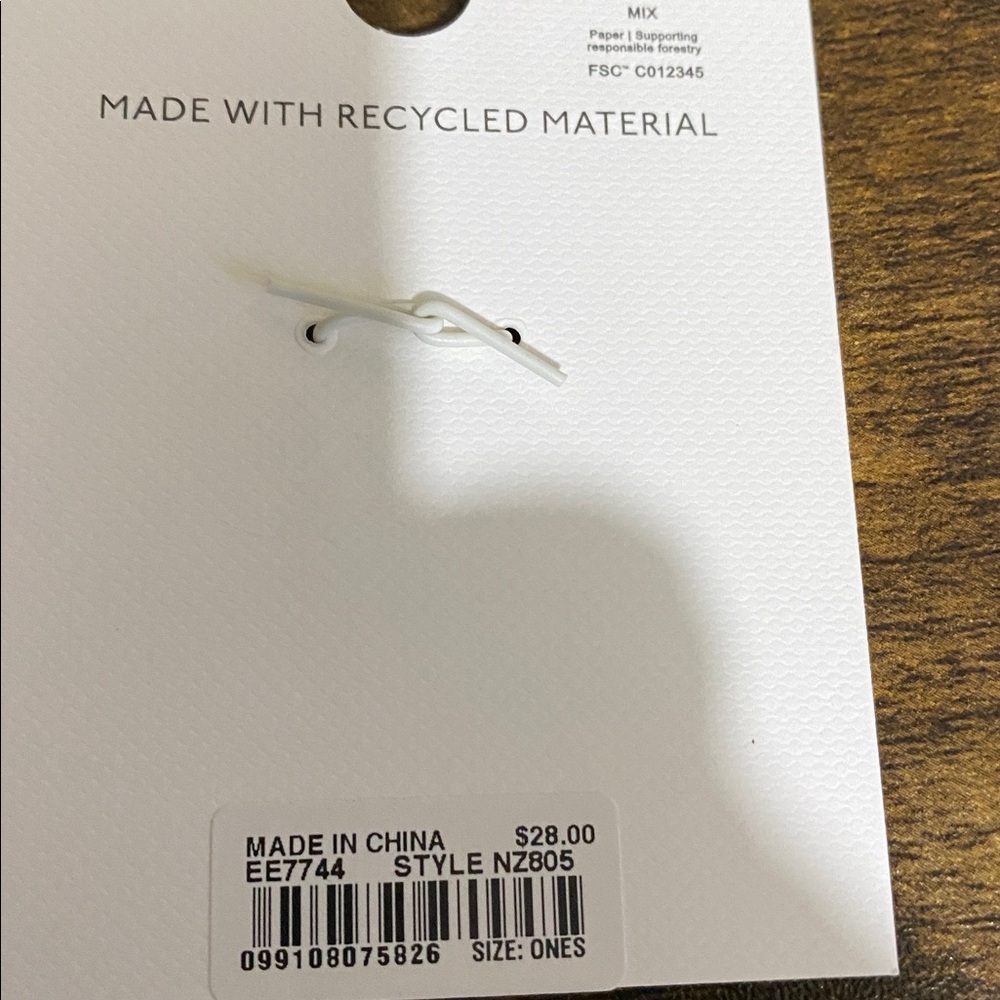 NWT MADEWELL Mixed Metal Radish Charm - Picture 7 of 7